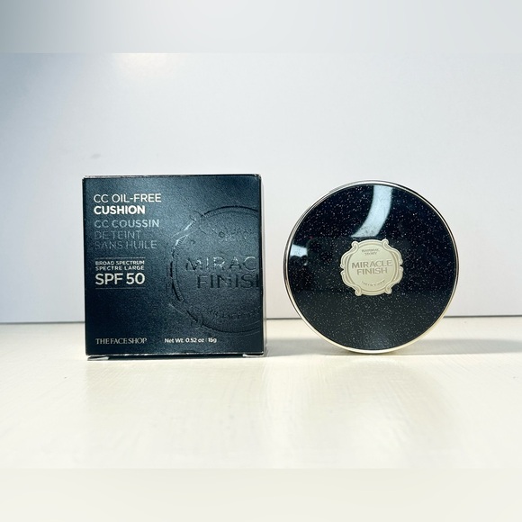 CC OIL-FREE CUSHION BROAD SPECTRUM SPF 50 THE FACE SHOP 0.52 OZ - Picture 4 of 10